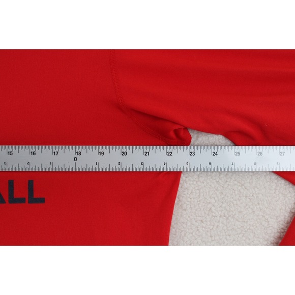 Nike Dri Fit Arizona Wildcats Womens Long Sleeve Crop‎ cut bottom Shirt Red LT - Picture 7 of 16